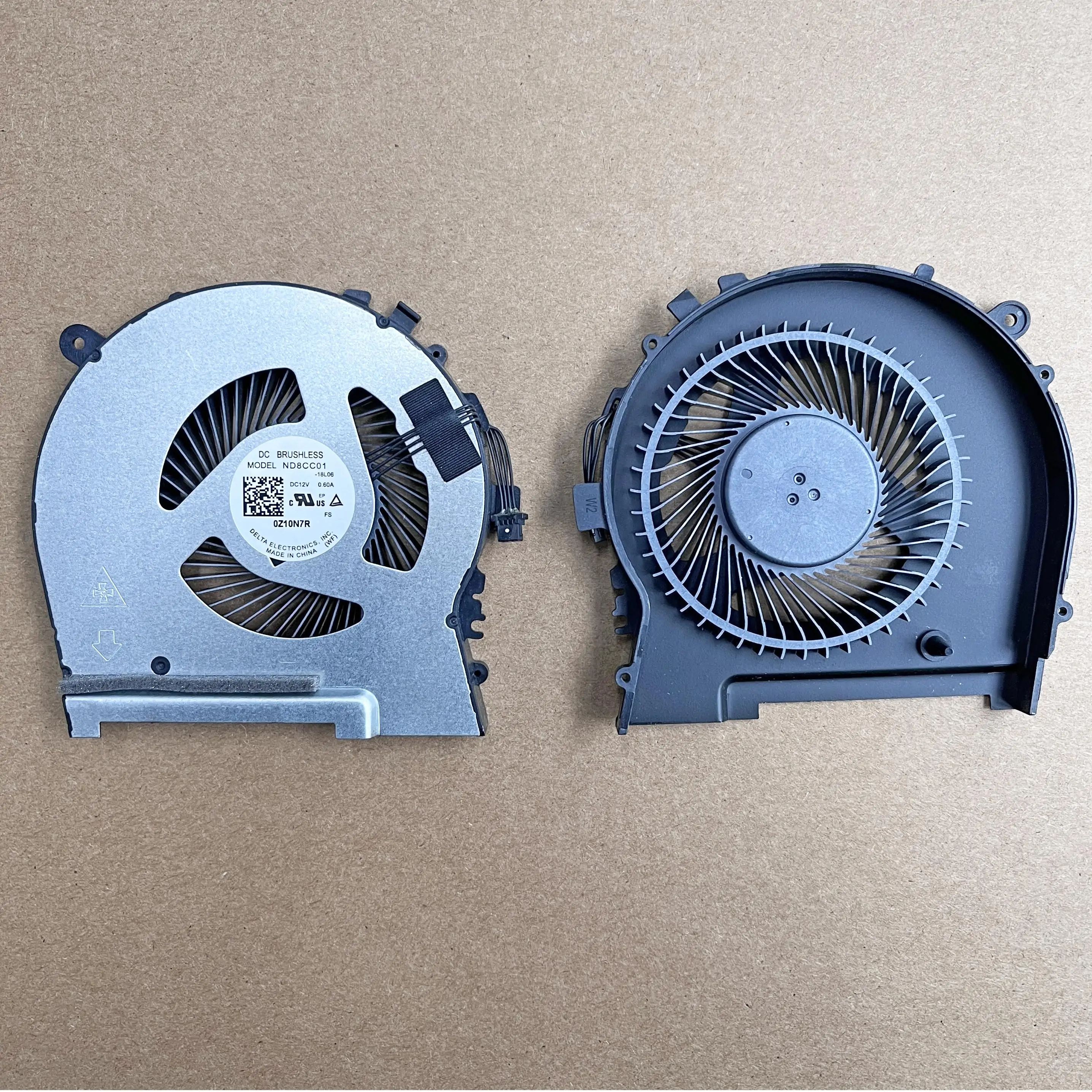 CPU GPU Cooling Fan 1 Pair for HP Omen Air 15-DH ND8CC01-18L06 ND8CC01-18L07 DC 12V 0.6A New Laptop Cooler Radiator Heat Sink