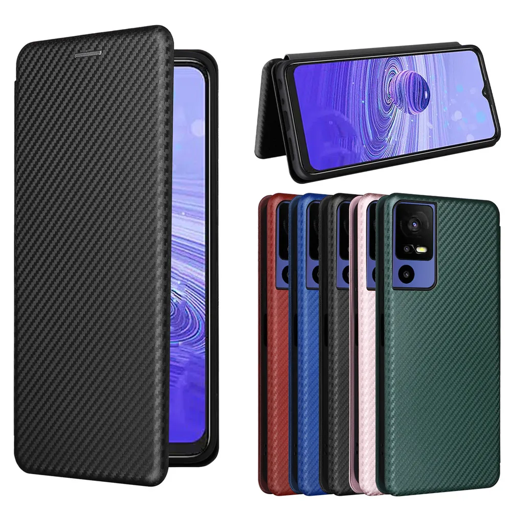 JIAFEI Cover A Portafoglio Per TCL 40 R 5G | Pelle PU + TPU Antiurto | Con Slot Per Carte E Supporto | Chiusura Magnetica | Colore Marrone