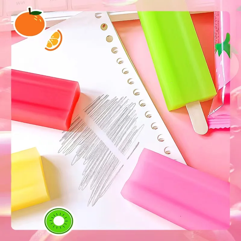 Pencil Eraser Kawaii School Teacher Gift Office Supplies Classroom Back To School Ice Cream Rubber cute things pencil eraser