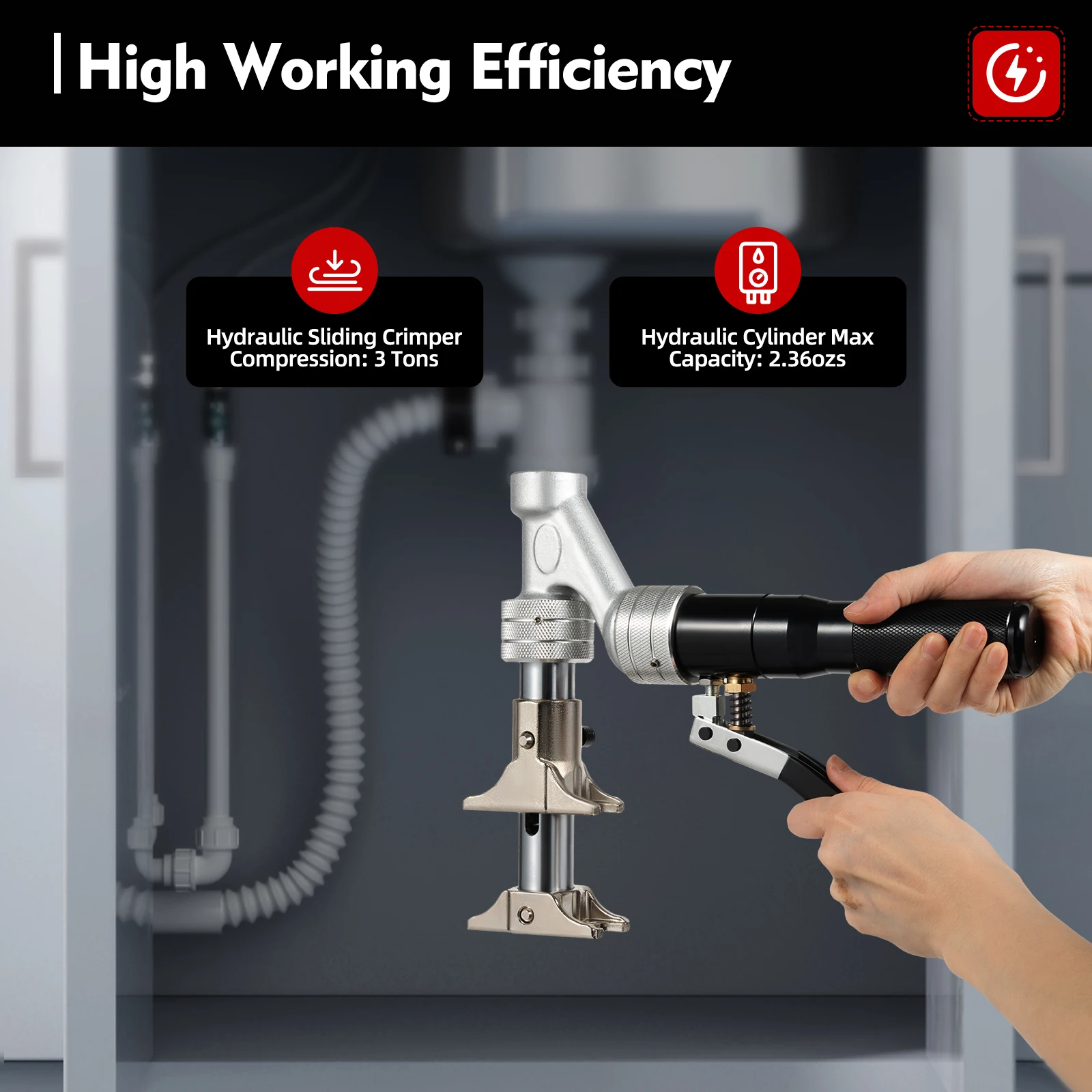 HydraulicSlidingSleevePlumbingToolPressingPliersAluminumAlloy