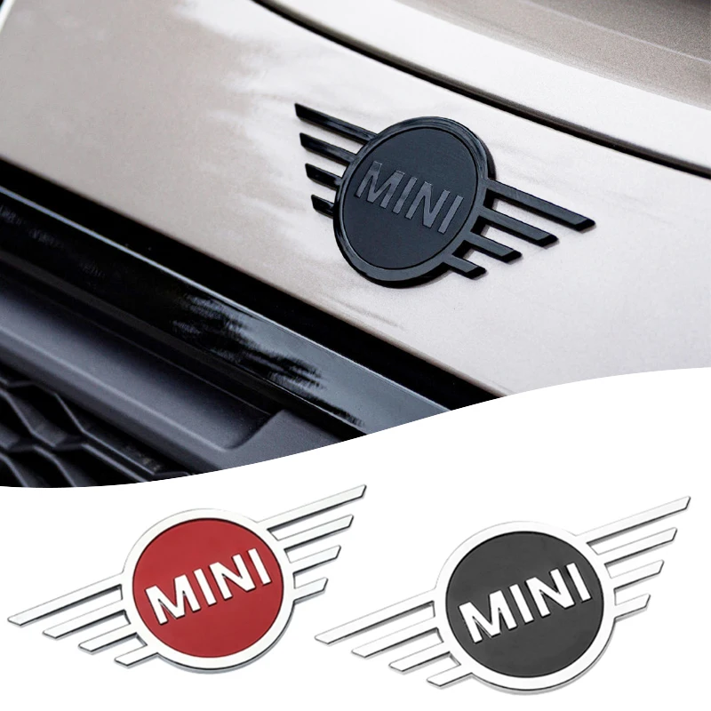 Car Front Hood Logo Rear Trunk Emblem Badge Stickers for Mini Cooper ...