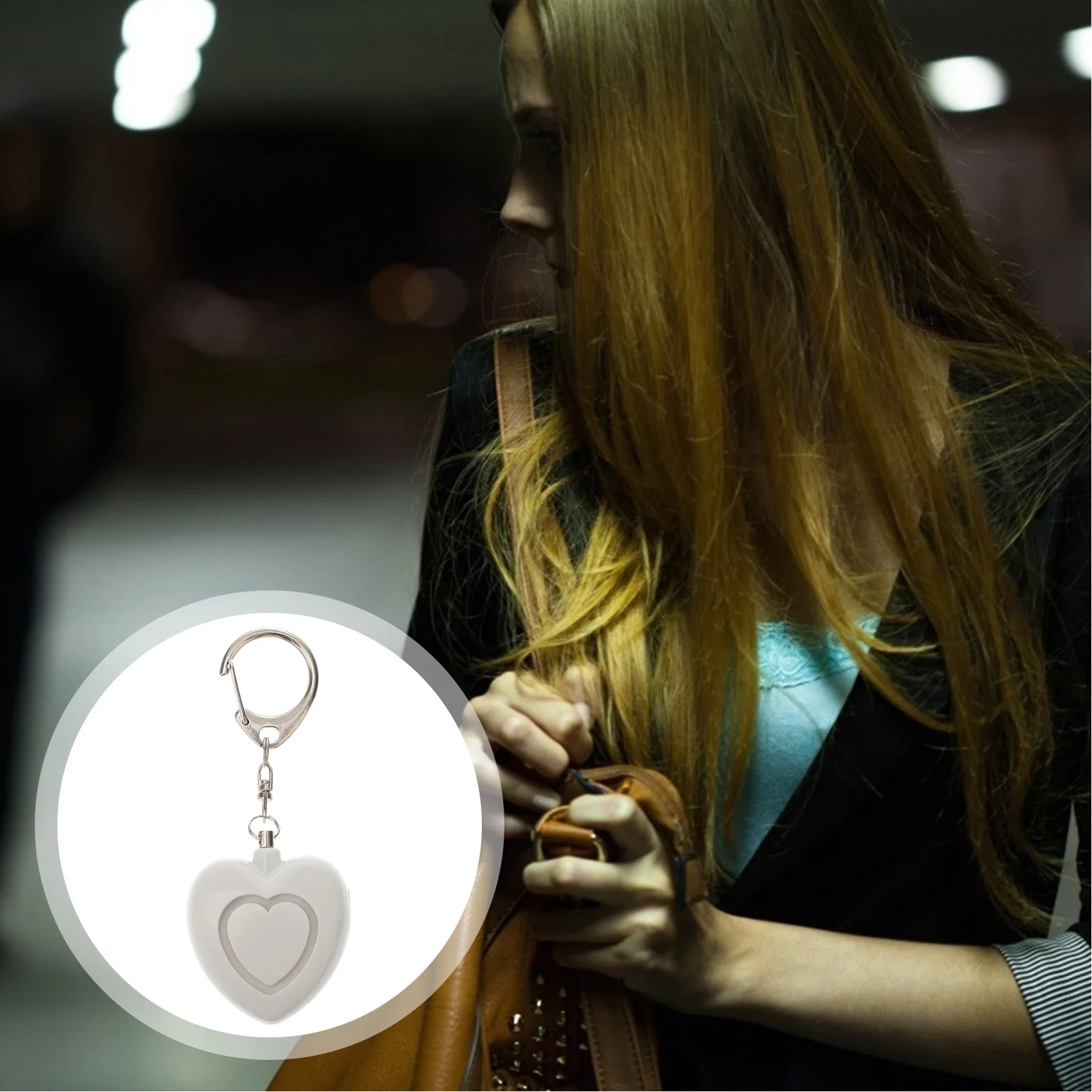 

Emergency Safety Alarm with Light Keychain for Women Children Elderly