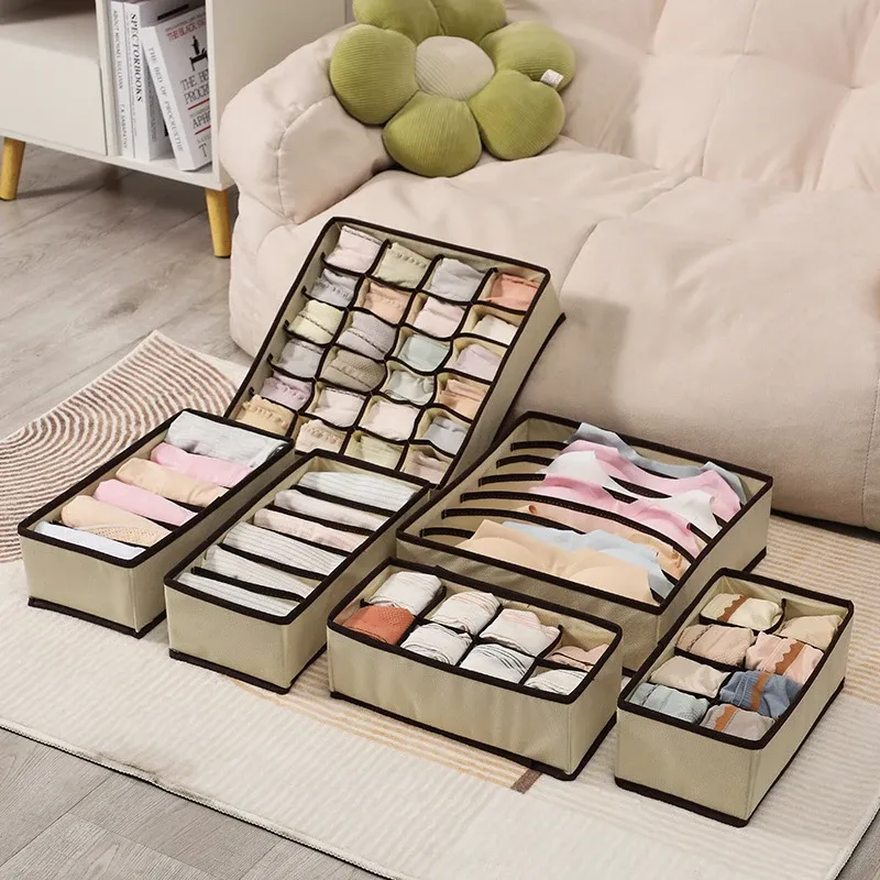 Bedroom Cabinet Drawer Underwear Organizer Socks Bra Clothing Storage Boxes Clothes Closets Underwear Underpants Bra Storage Box