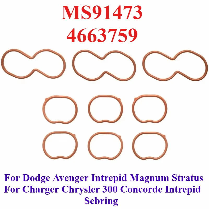 MS91473 4663759 04663759 For Dodge Avenger Intrepid Magnum Stratus Charger Chrysler 300 Intake Manifold Upper Lower Gasket Set