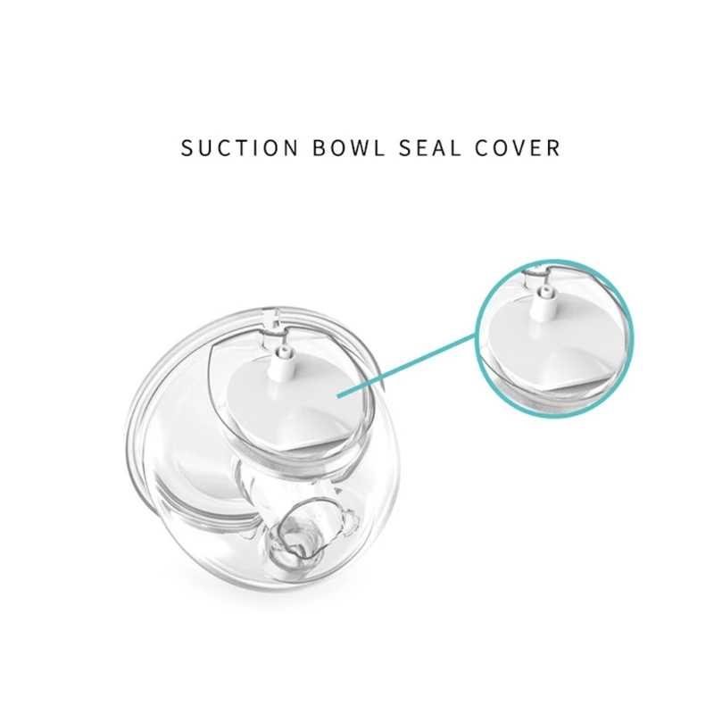 Suction Bowl Seal Cover BPA Soft Silicone Diaphragm Bra Adjustment Buckle 4