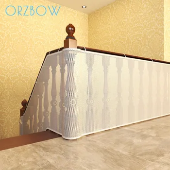 Orzbow Baby Safety Fence Kid Stair Balcony Children Protection Rail Net Thickening Mesh Toddler Security Gate Mesh Height 90CM
