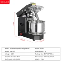 XEOLEO HM5TD Electric blender 5L 10L Easy removable bowl Small spiral mixer with Tilting head Mixer machine 2