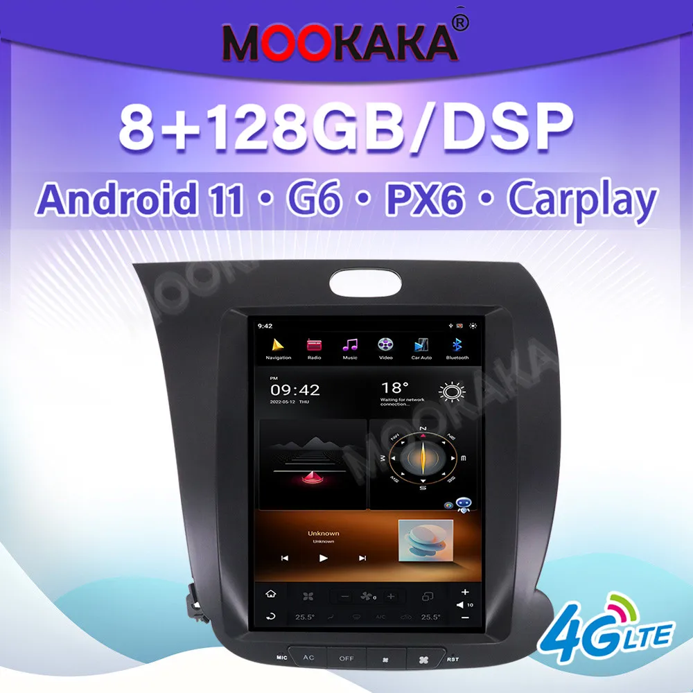

For KIA K3 CERATO FORTE 2013-2017 Android 11 Tesla Screen Style Auto Stereo Car Radio Multimedia Player GPS Navigation Head Unit