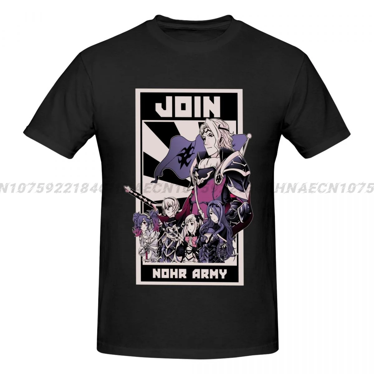 2024 Streetwear Unisciti A Nohr Fire Emblem Printed T Shirt Uomo Retro Washed Top Tees Harajuku