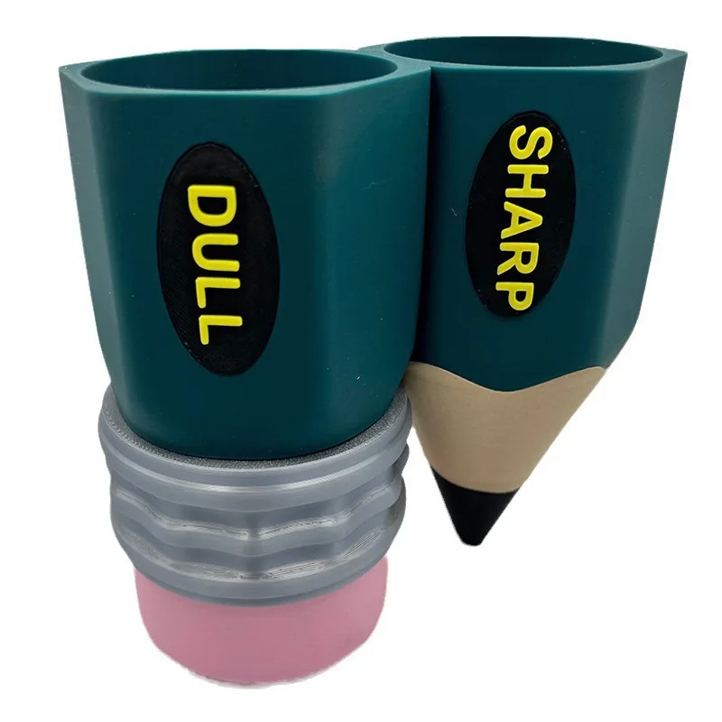 스터디 테이블 연필꽂이 펜슬 팔 정리함, 창의적인 연필 모델링 펜 유형 보관 송진, 펜꽂이 홈 오피스 보관