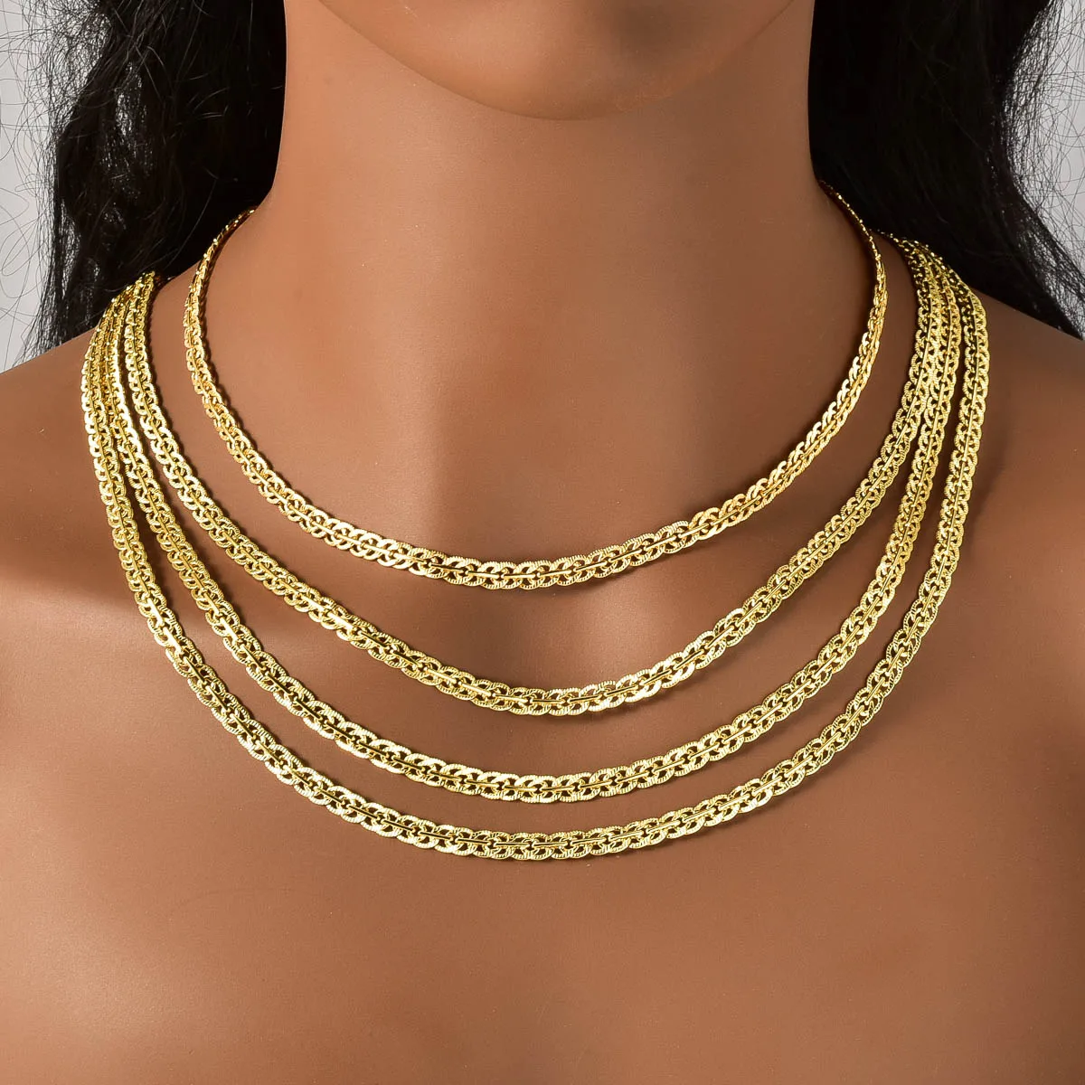 Collana Croce Cristiana Donna Uomo – Placcata Oro 18K – Catena Ipoallergenica 40+6 Cm – Regalo Natale