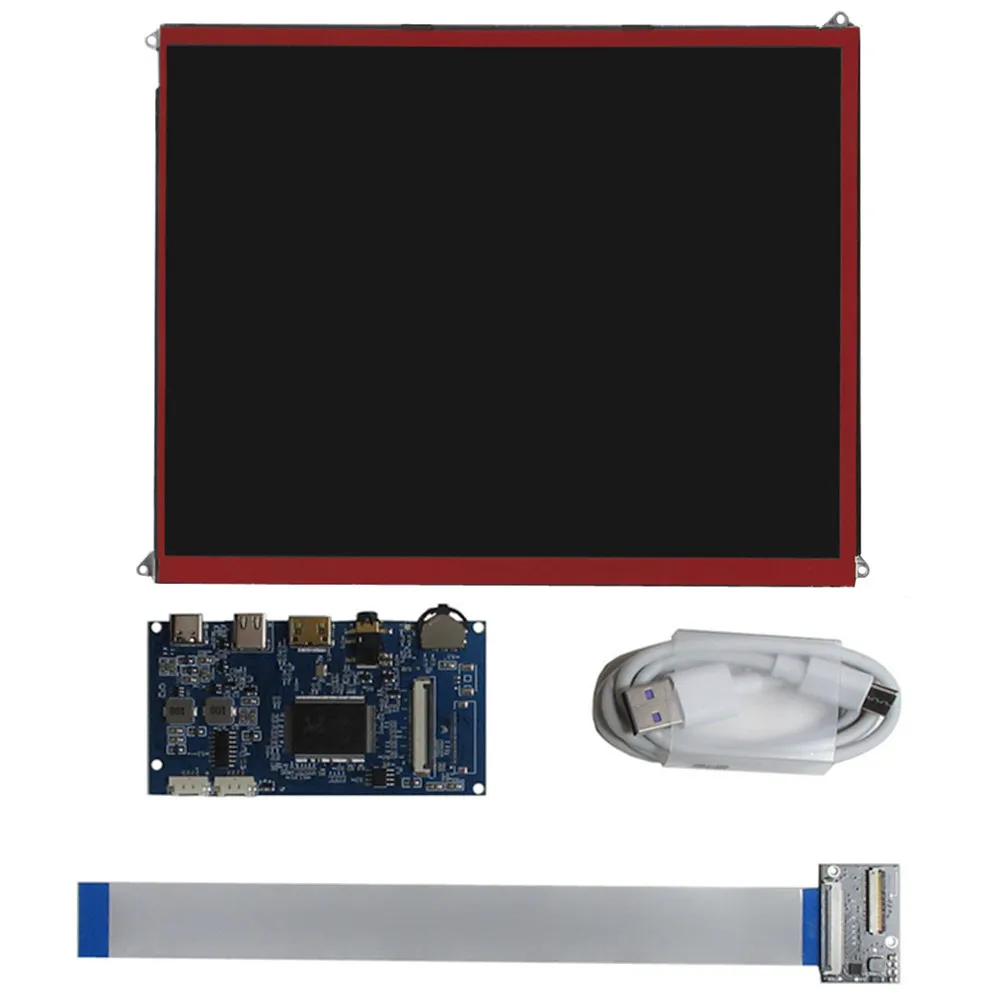 For iPad 3/4 LP097QX1-SPA1 LTL097QL01 9.7 Inch DIY IPS 2048*1536 LCD Display Screen Monitor Control Driver Board