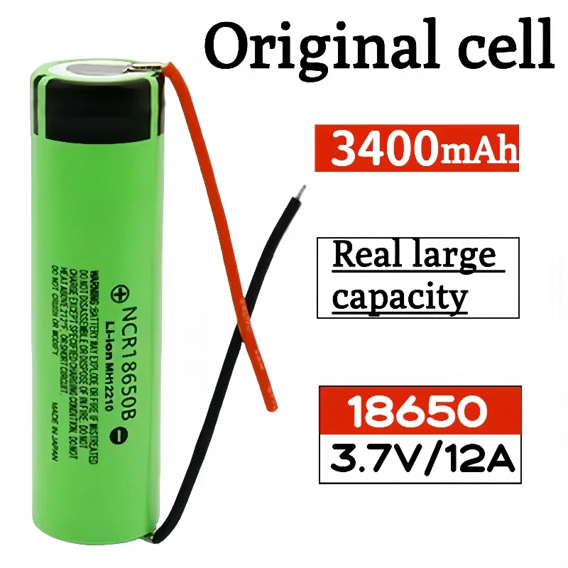 

100% Original New 18650 Battery Rechargeable Battery 3.7V 3400mAh for Electronic Cigare Flashlight for MH12210 3400mAh Battery