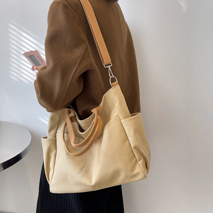 Large Capacity Tote Bag S706 (beige) : Clothing, Shoes & Jewelry 