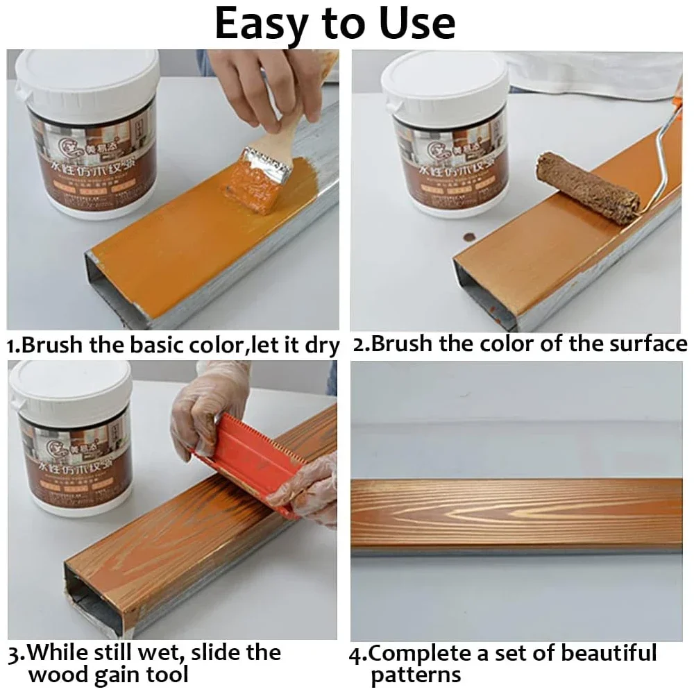 Wood Graining Texture Roller and Brush Set
