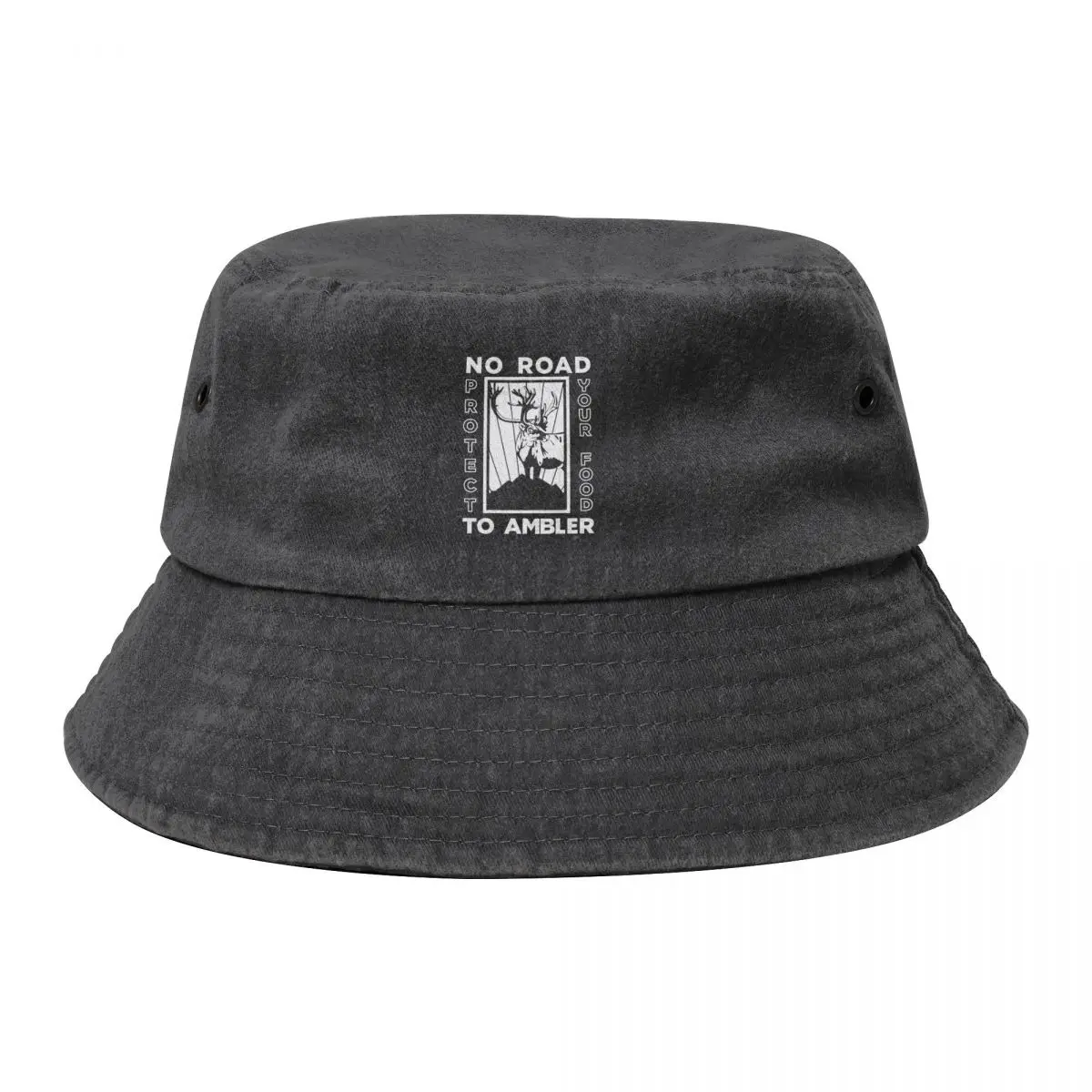 

No Road to Ambler Bucket Hat fishing hat Custom Cap Women's Beach Outlet Men's