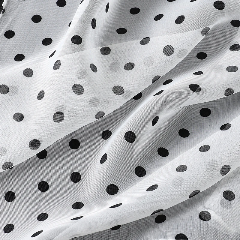 2023 Fashion Printed Dot Chiffon Hijab Scarf Women Pareo Lady Bandanas Beach Towels Summer Muslim Veil Wrap Female Foulard 6