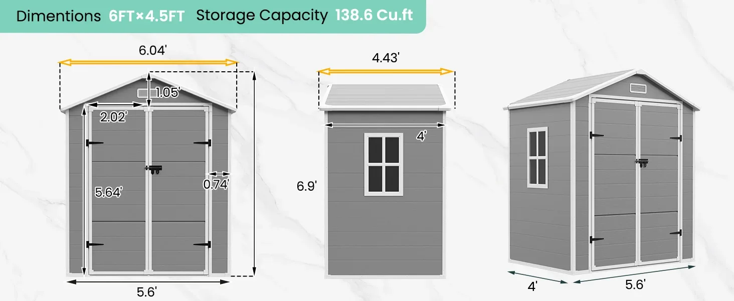 6×4 shed