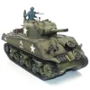 Henglong 3898-1 Metal US M4A3 Main Battle Tank RC Model US Sherman 1:16 Battle Simulation Remote Control Toys Car 5