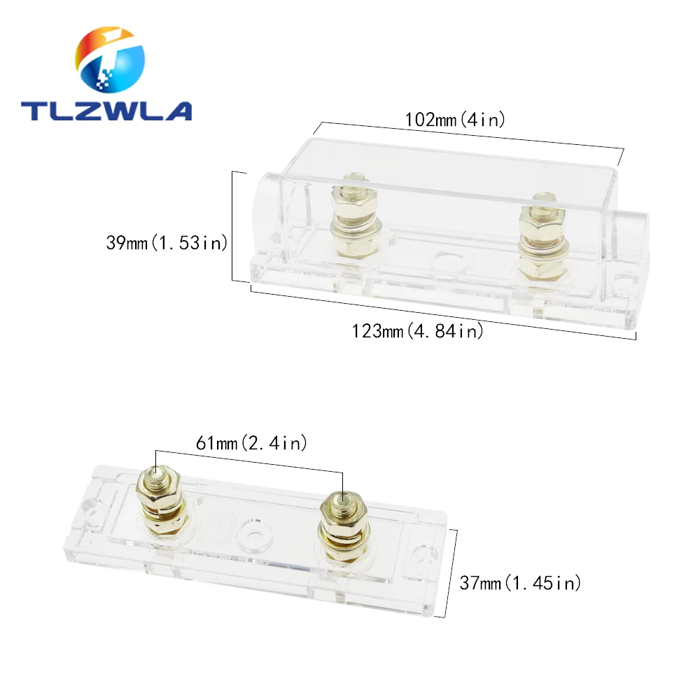 2PCS ANL Fuse holder Bolt-on Fuse Automotive Fuse Holders Fusible Link with fuse 30A 50A 60A 70A 80A 100A 125A 175A 200A 250A