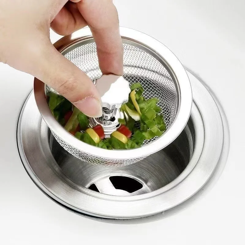 Kitchen Sink Filter Stainless Steel Anti-blocking Sink Sewer Strainers Bathroom Floor Drains Net Hair Catcher Garbage Filters kitchen sink filter,sink strainer,sink filter,kitchen sink strainer,hair drain catcher