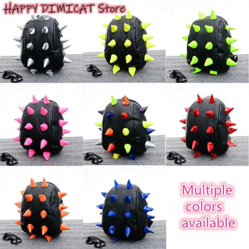 

Boy Girl Hedgehog Spike Backpacks Spiky Punk Shoulder Bags School Bookbags