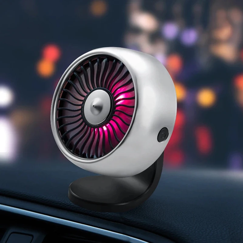 

USB Desk Fan with Color Changing LED Light, Small But Powerful, Portable Quiet 3 Speeds Wind Desktop Personal Fan, Mini Fan