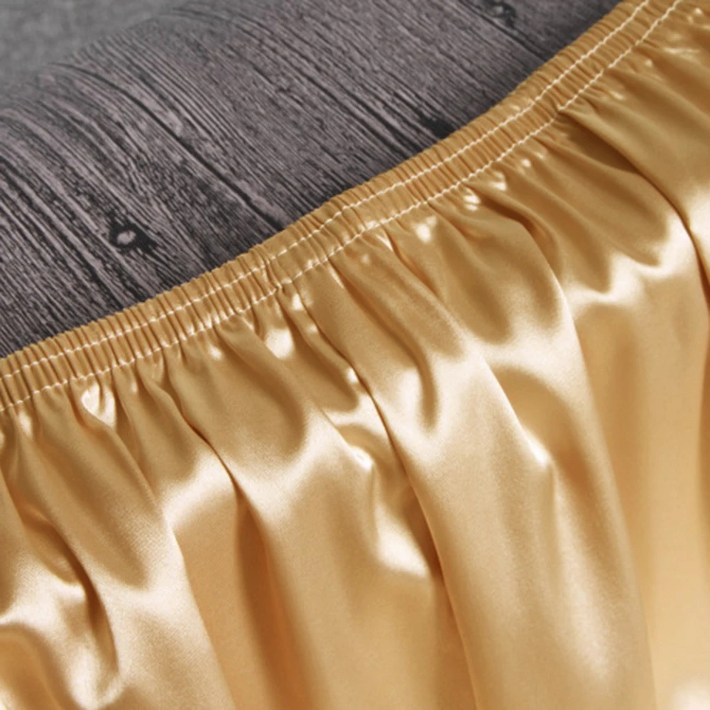Herren-Pyjama aus Seidensatin mit elastischer Taille, weiche Shorts, Nachtwäsche, Taschenhöschen, Hose, Bermuda, schnell trocknende Strandshorts, männliche Jogginghose – Detail 17