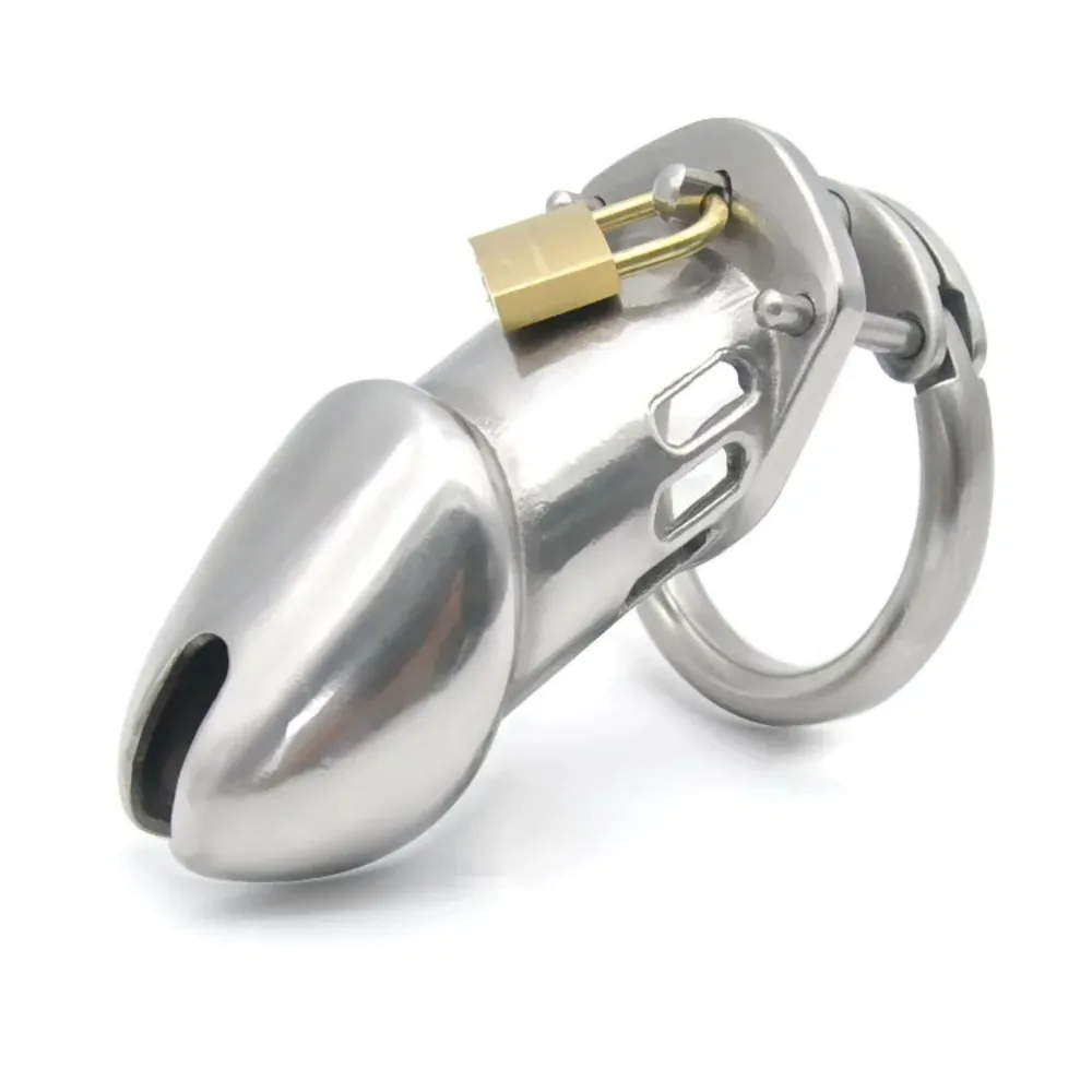 

Male Chastity Device Cock Cage Real Stainless steel Large CB6000 L chastity Belt Drop shipping