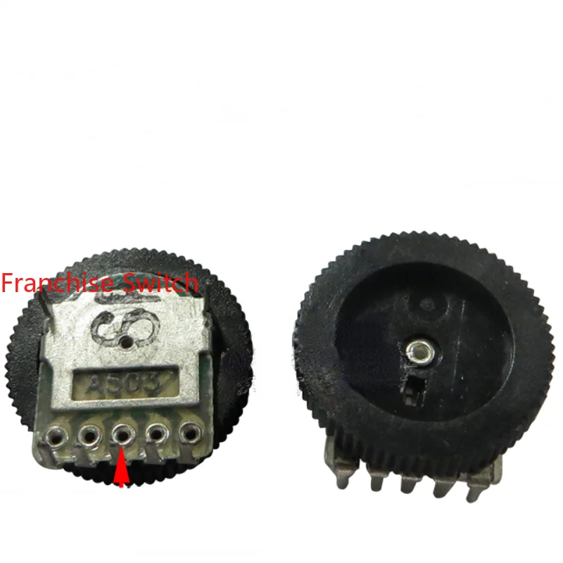 10PCS Gear Dial  Adjustable Volume Potentiometer 16 × 3 Duplex A50K