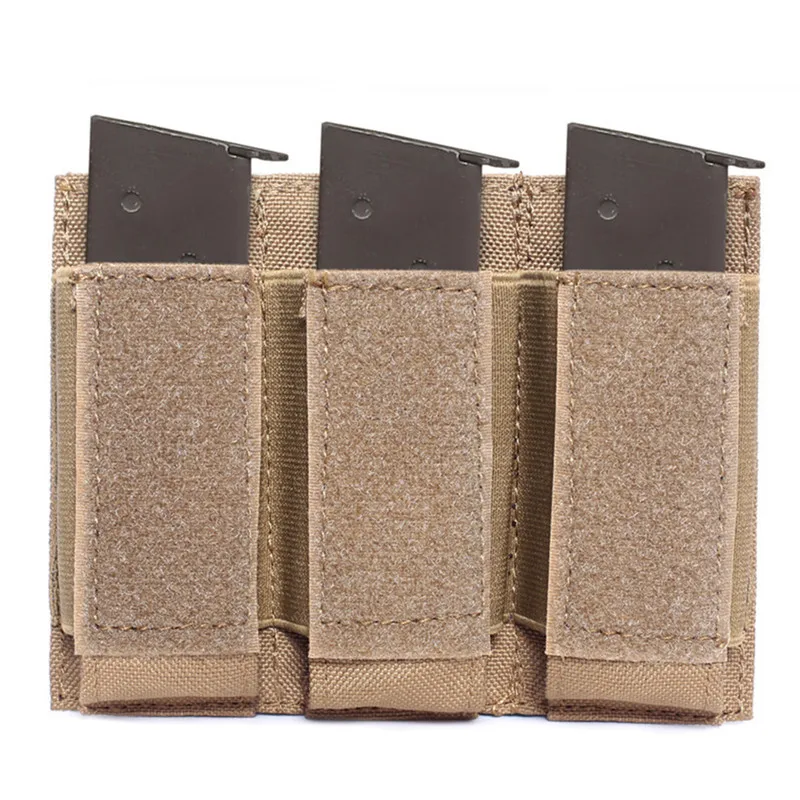 

Tactical Double Triple Mag Pouch Mag Carrier 9mm Molle Pouch Bag Hunting