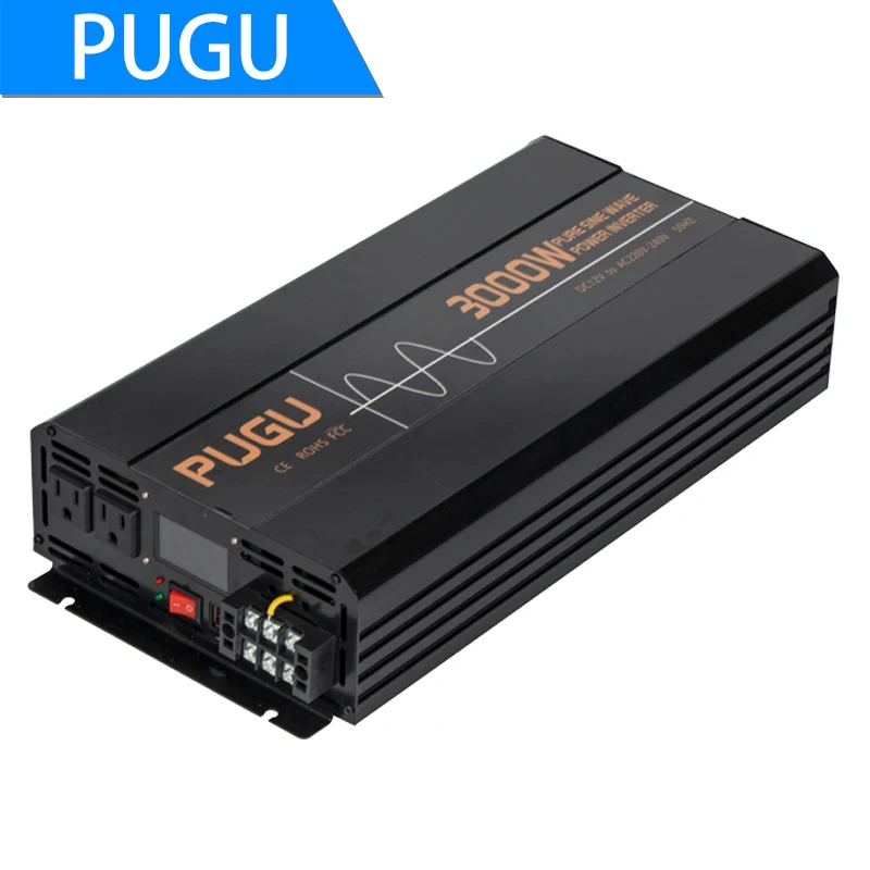 Pure Sine Wave Inverter Power Inverter 3000W DC 12V 24V 48V To AC 220V 240V 50HZ Continuous Power 3000W Suitable For Home And RV