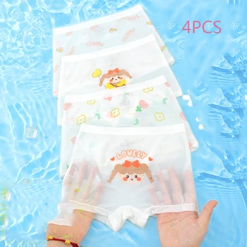 سراويل شفافة للفتيات السروال فتاة 12 سنة الفتيات الملاكمين ملابس داخليّة حريمي السراويل الاطفال الملاكم الأطفال الشباب في سن المراهقة 4