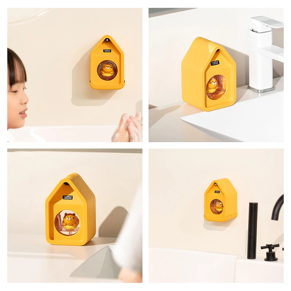 Description Picture 5 of itemCute Touchless Sensor Soap Dispenser 6.8oz/200ml Foam Soap Dispenser Rechargeable Auto Soap Dispenser for Kids Bathroom Kitchen