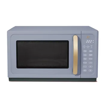 Beautiful 1.1 Cu ft 1000 Watt, Sensor Microwave Oven, Cornflower Blue by Drew Barrymore, New 1