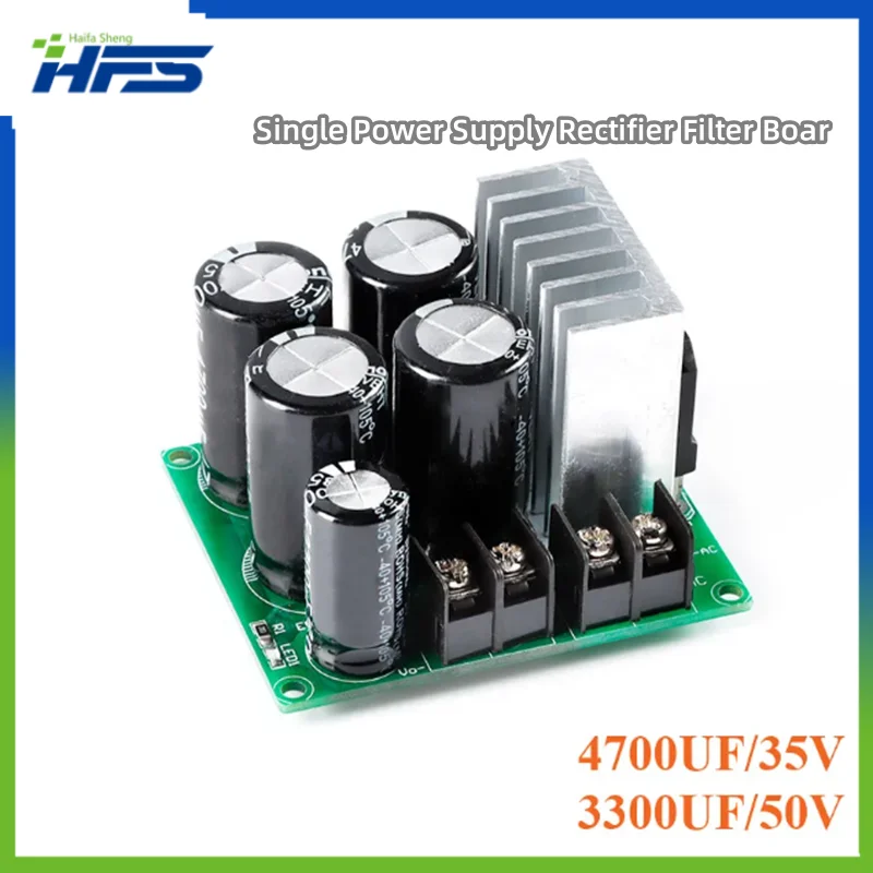 

Single Power Supply Rectifier Filter Board Amplifier Non Regulator Module 10A 3300UF/50V 4700UF/35V