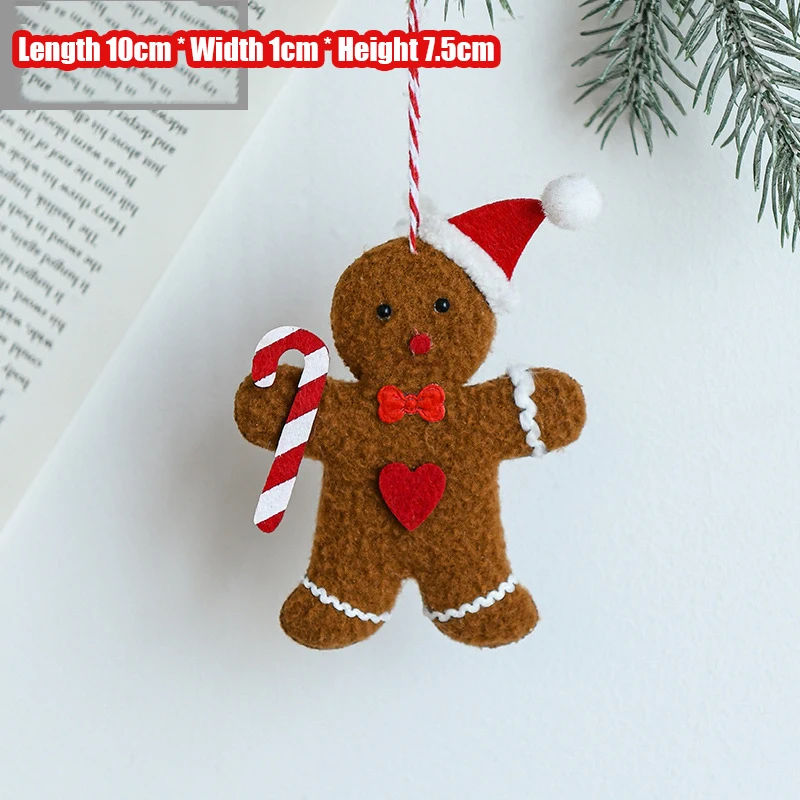 thumbnail image 1 of Colgantes para árbol de Navidad, decoración de Papá Noel, copos de nieve, pequeñas campanas, lazo de alce, estrella, bolsa de la suerte, colgante 2025 para niños, decoración de Año Nuevo, 1 of 5