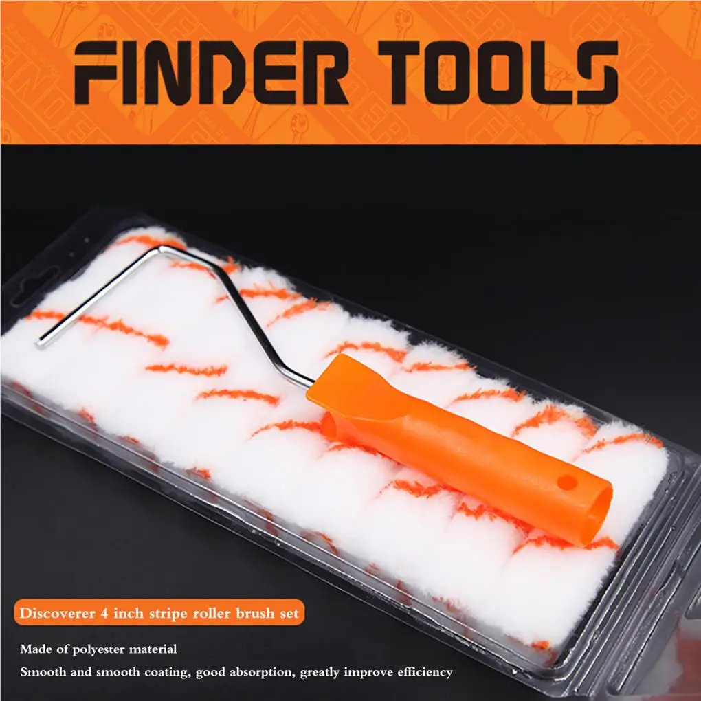 

4-дюймовый мини-набор для рисования, износостойкие ролики, кисть для рисования