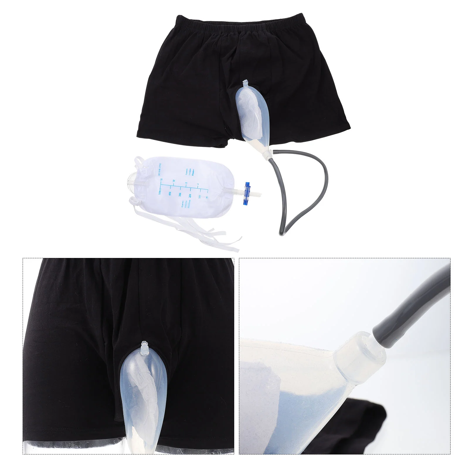 Urine Bag “adult Diapers for Women Disposable Incontinence Pants Men's Collector of Panties Urinal 3