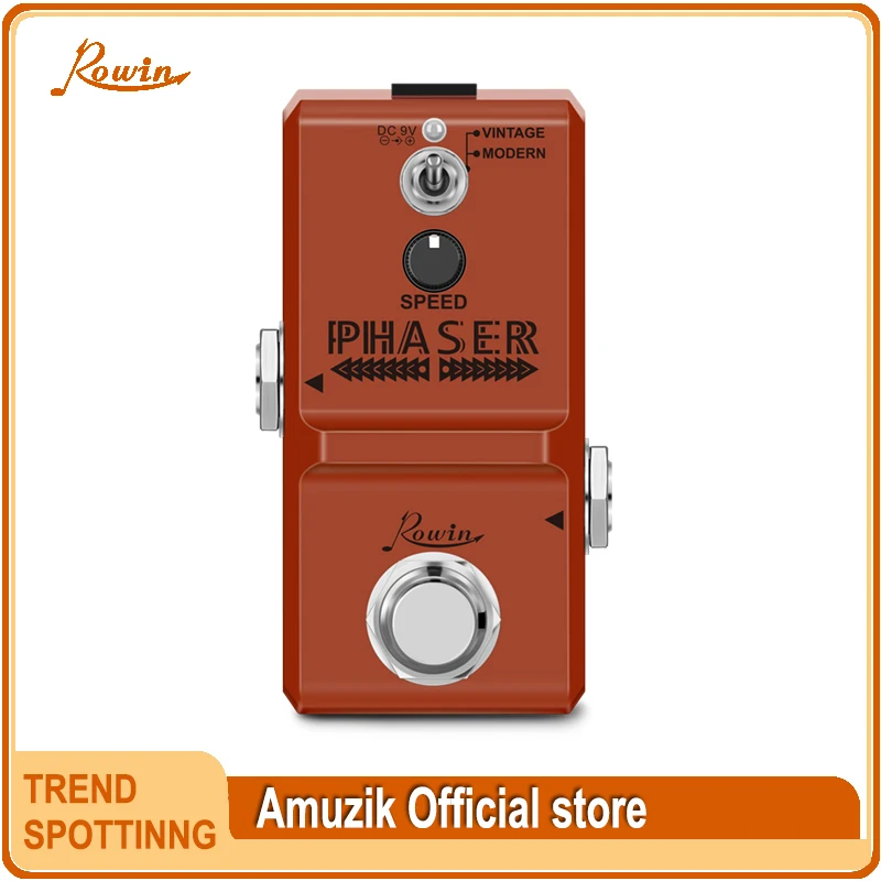 

Rowin Guitar Phaser Pedal Analog Phase Effect Pedal True Bypass