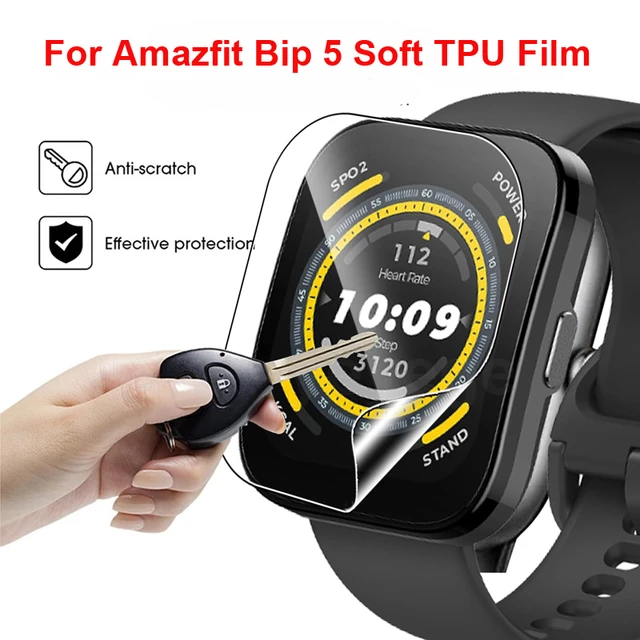 Screen Protector Film For Amazfit Bip 5 Smartwatch Soft Protective Film bip  5 Hydrogel Full Coverage Films For Amazfit Bip 5 - AliExpress