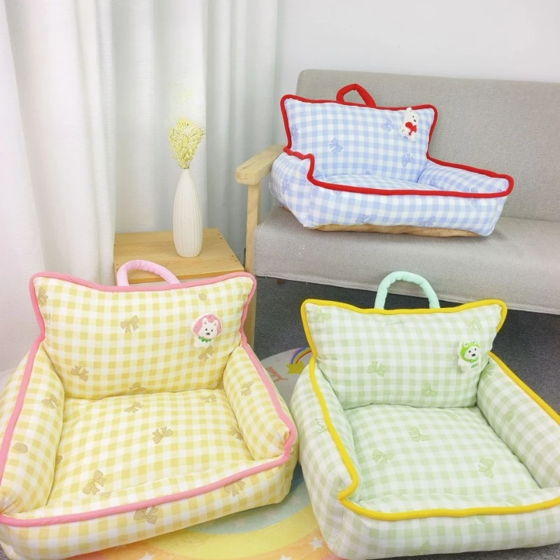 Cozy and Comfortable Pet Sofa Bed for Autumn Winter Suitable for Small and Medium-sized Dogs Cats Dog Accessories Cat Sofa Bed pet bed