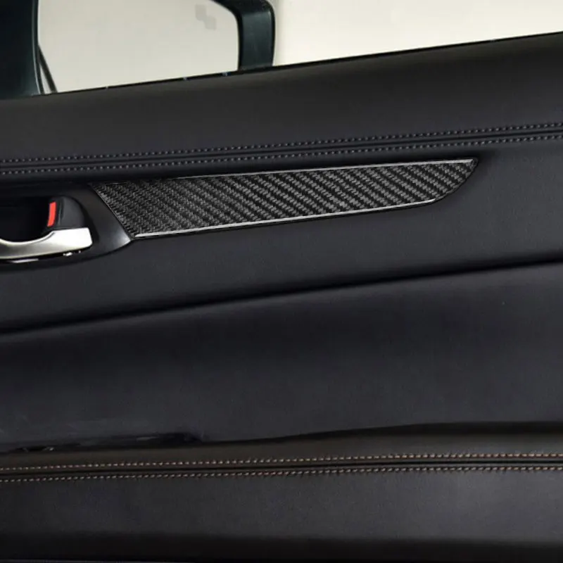 

4pcs Carbon Fiber Car Styling Interior Window Door Panel Cover Protective Trim For Mazda CX-5 CX5 CX 5 2017 2018
