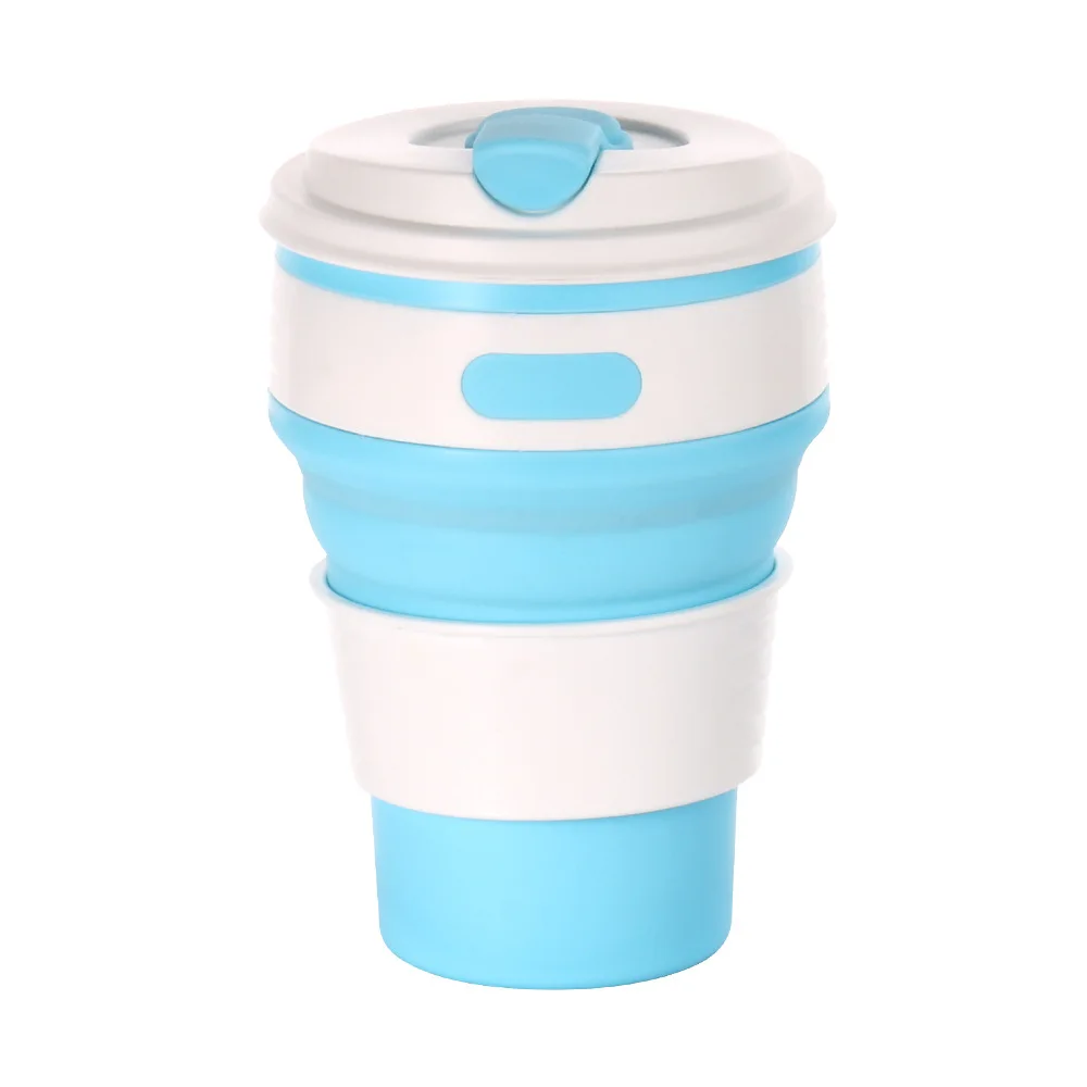 Silicone Folding Water Cup Portable Travel Sports Cup Camping Folding Coffee