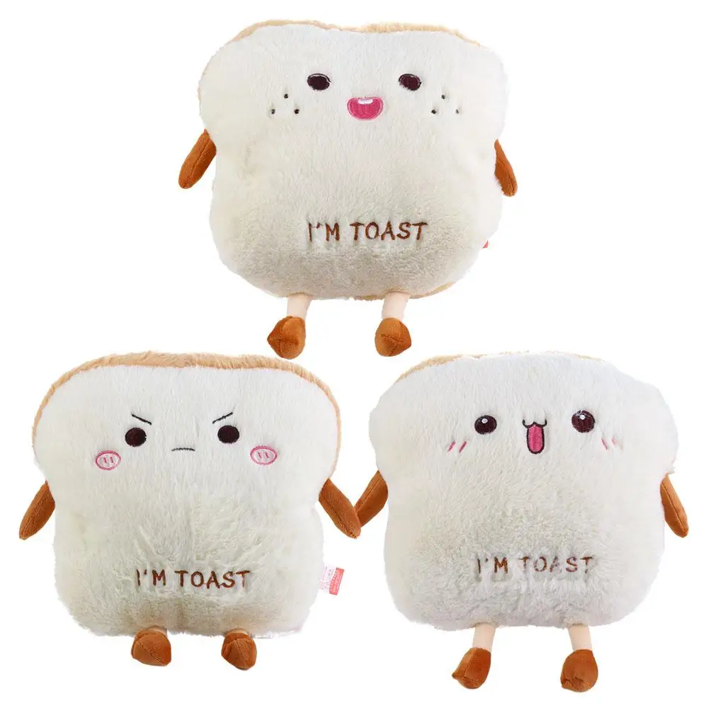 Gift Plush Doll Stuffed Doll Simulation Toast Home Decoration Stuffed Cushion Warm Hand Pillow Plush Bread Pillow Sleep Pillow