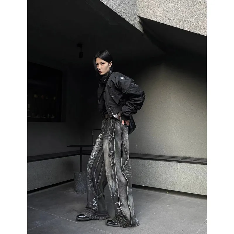2000s diesel lether gimmick pants 本革 y2k 2000s diesel lether gimmick pants 本革 y2k 00s Black Leather Pants