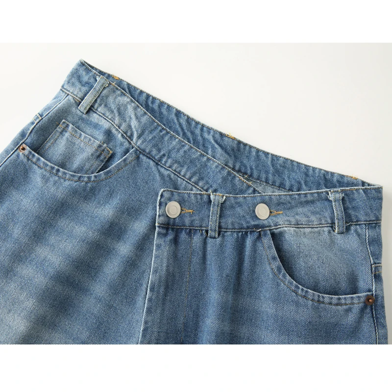 MUJER 2025 Women's Jeans Blue Baggy Jeans for Women High Waist Mom Jeans Woman Wide Leg Denim Pants Woman Jeans Summer Trousers - 4