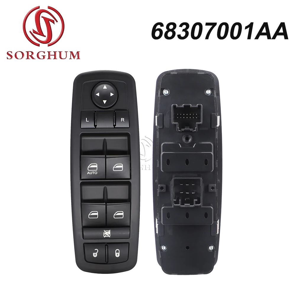 

Левый главный выключатель стеклоподъемника SORGHUM 68307001AA 6830 7001 AA, 14 + 6 контактов для Dodge Journey 2017 2018 2019