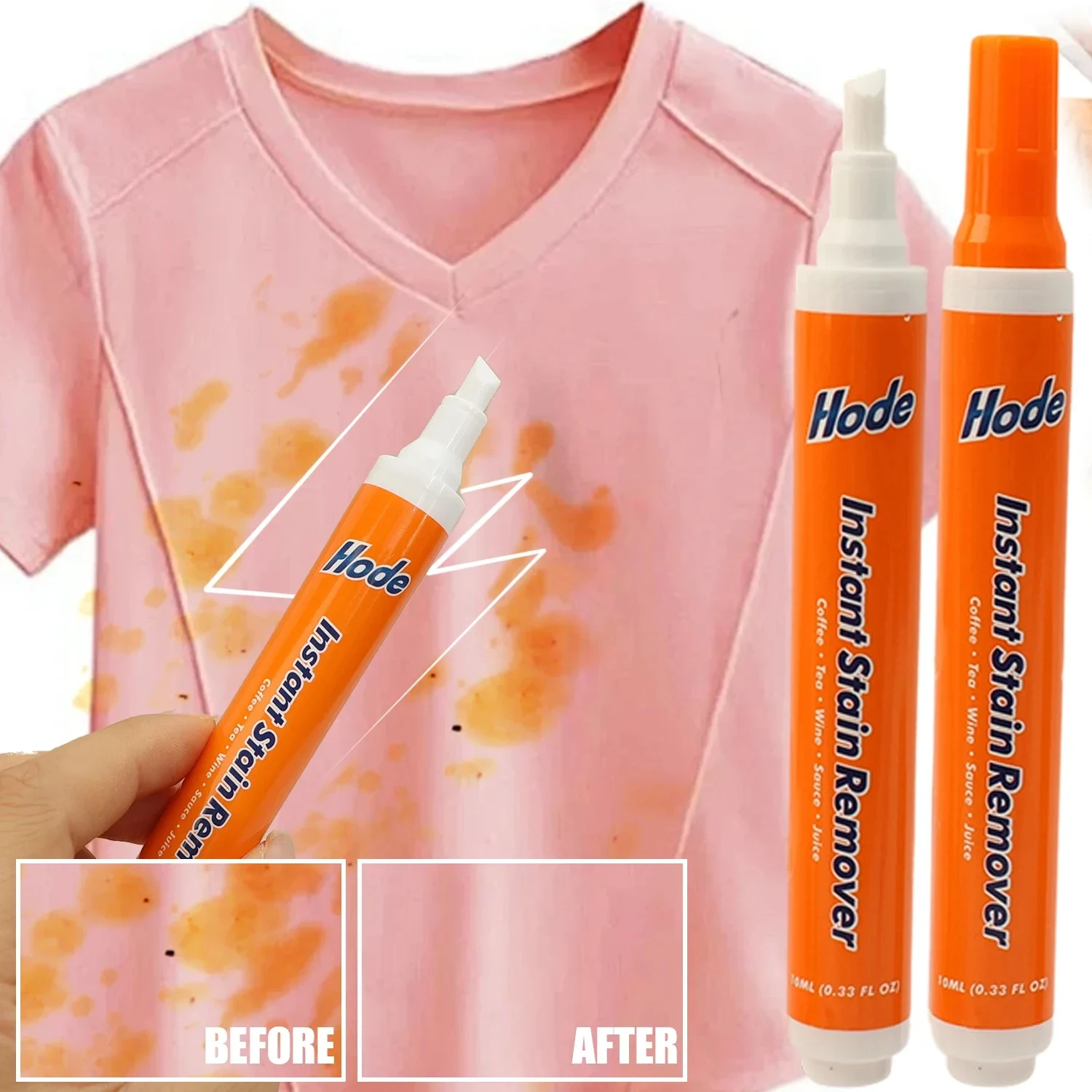 Fast No-wash Stain Remover Pen Clothes to Remove Oil Stains Stain Remover Pen for Hot Pot Barbecue Dry Cleaning Agent