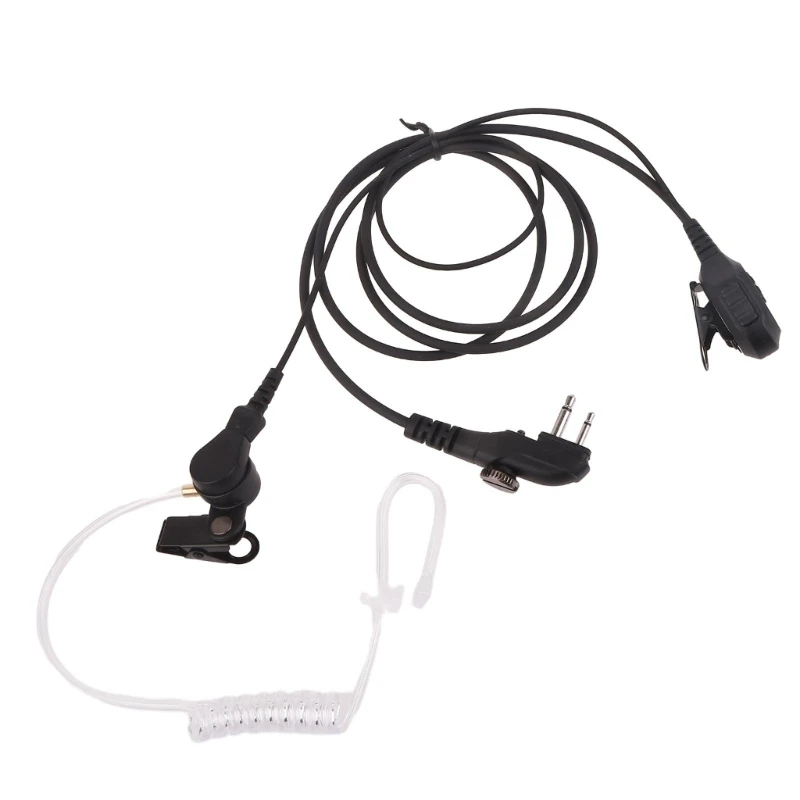 

D shaped Earpiece Works with Two Way Radios Comfortable D Shape Headset with Soft Ear Hanger Design ABS for BD502 JIAN